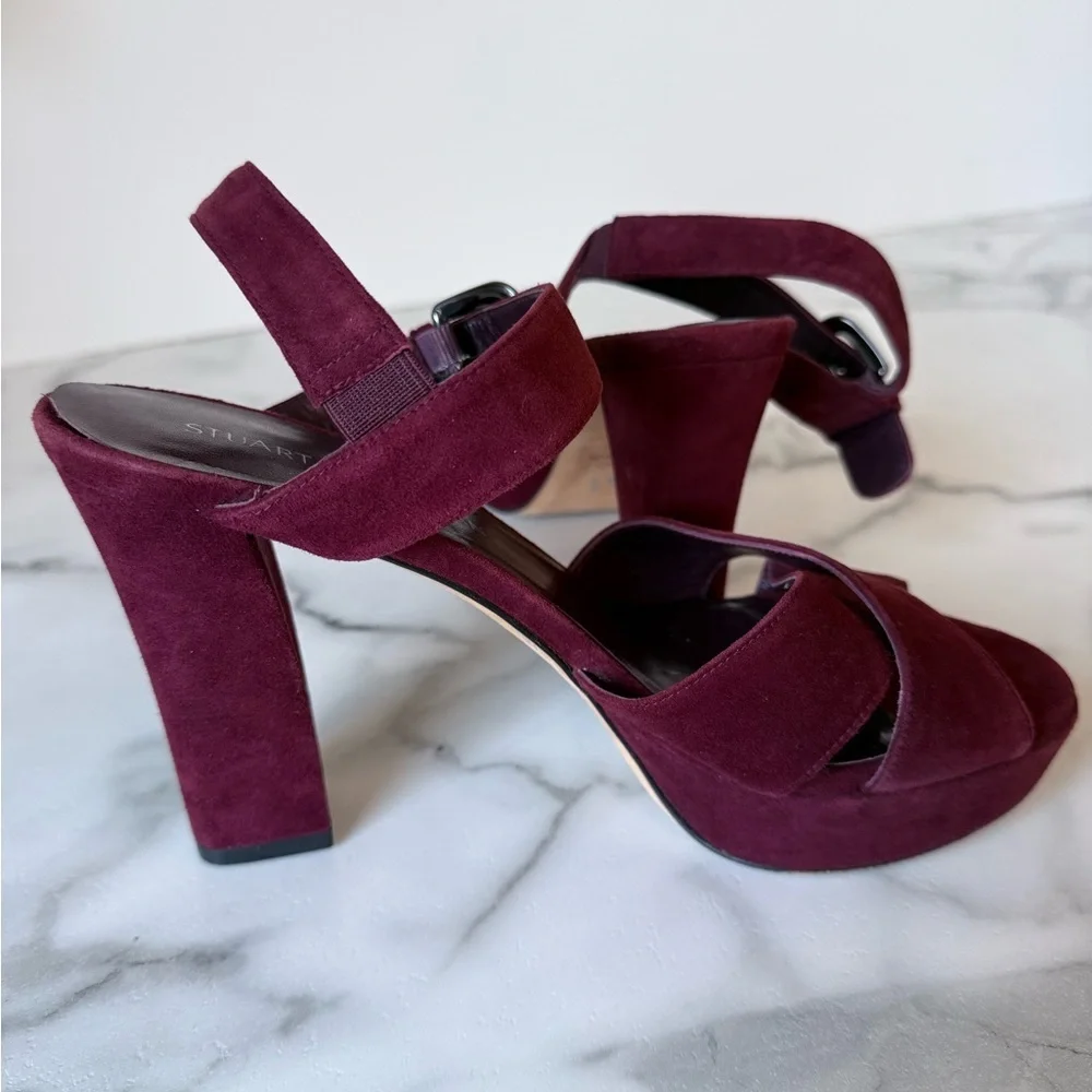 Stuart Weitzman Slingback Heels size 8.5 Romantic Closet Staple Quiet Luxury - Picture 3 of 7